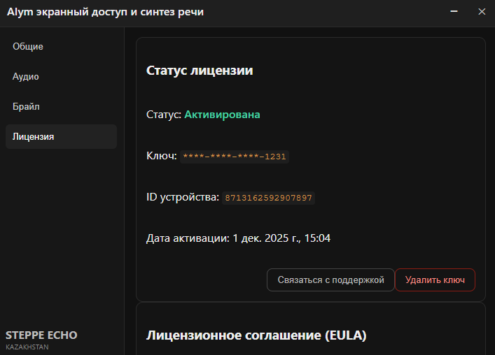 AIym — программа экранного доступа